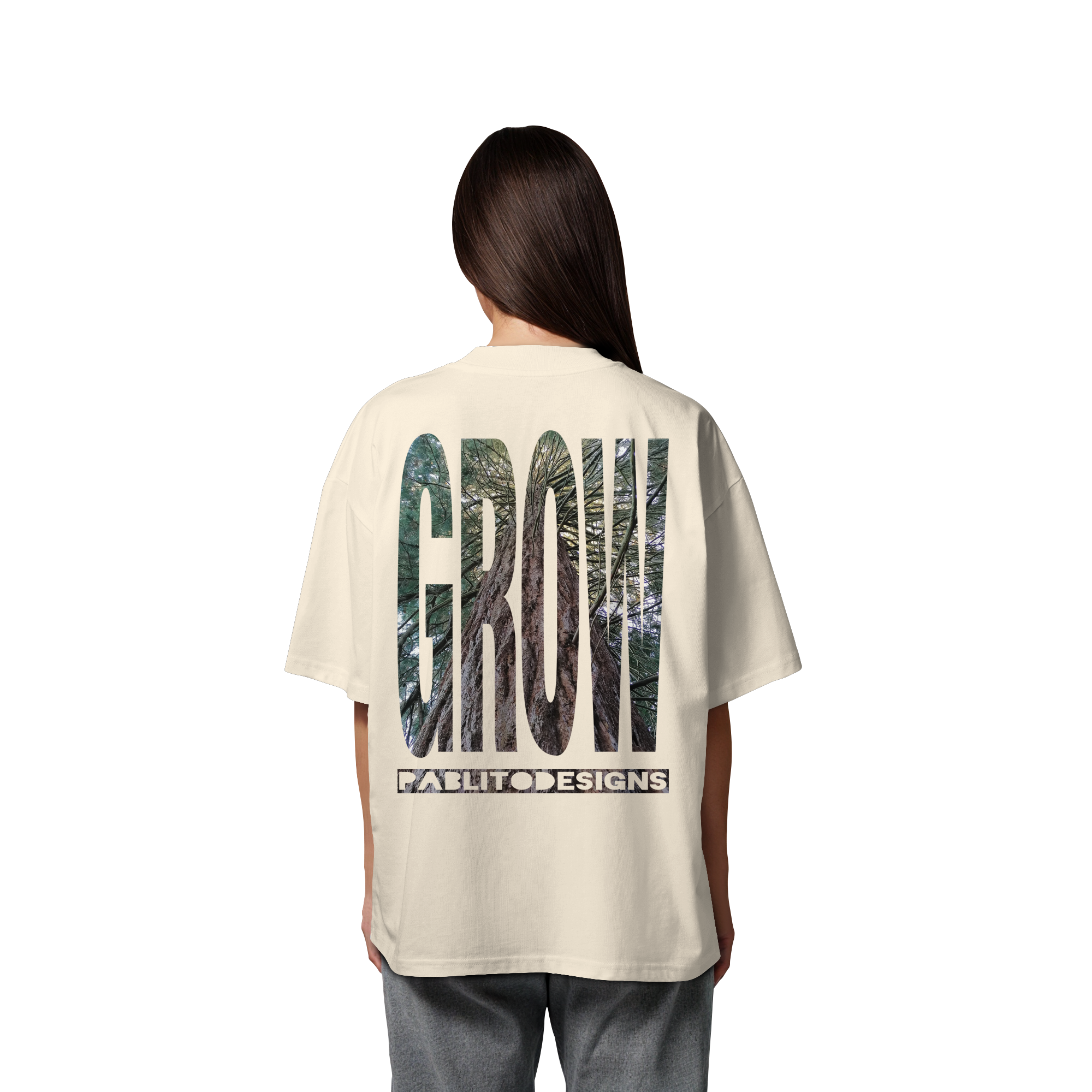 GROW - unisex organic oversize tee