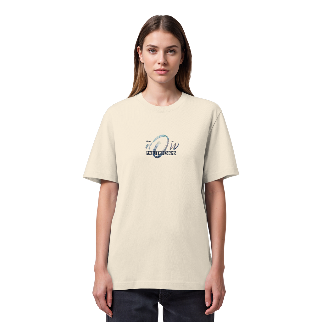 time is NOW  - unisex organic heavy tee