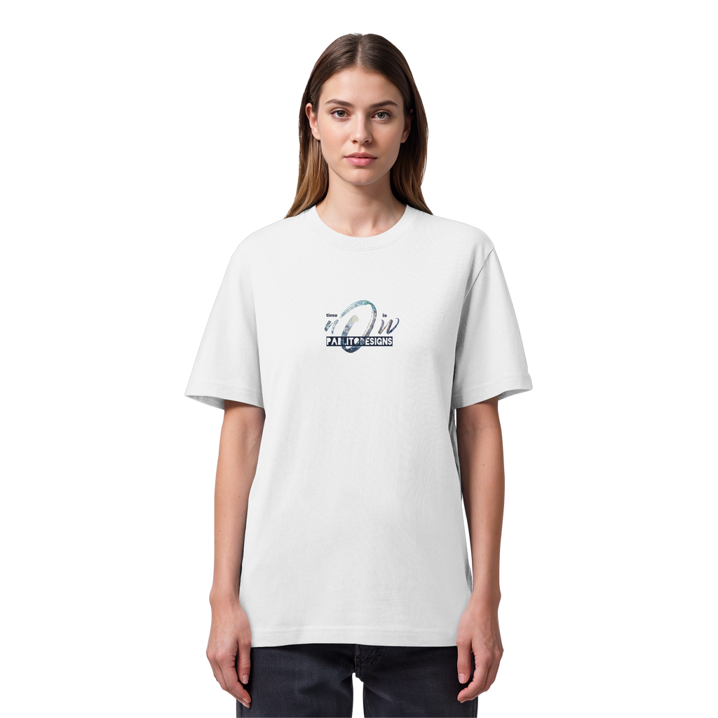 time is NOW  - unisex organic heavy tee