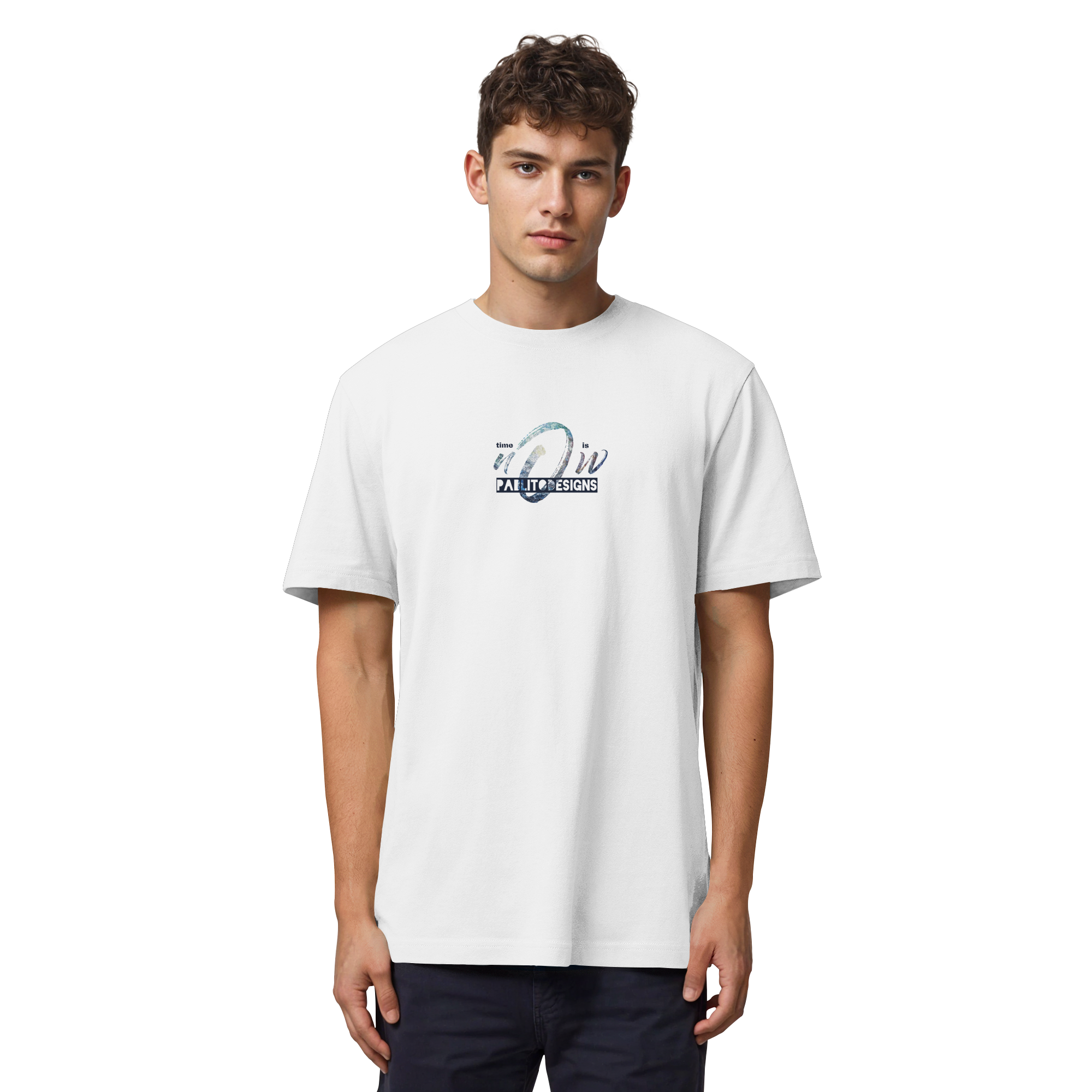 time is NOW  - unisex organic heavy tee