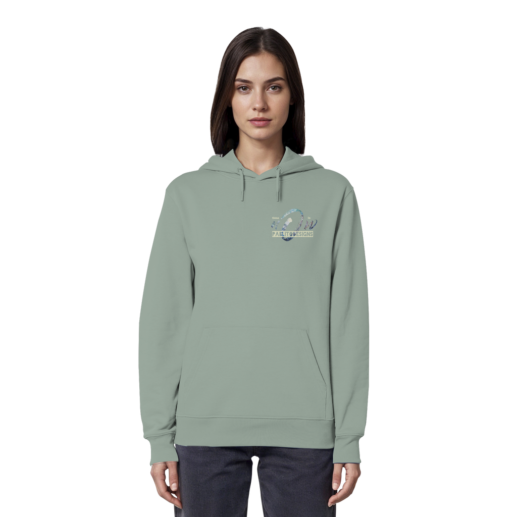 time is NOW - unisex organic classic hood