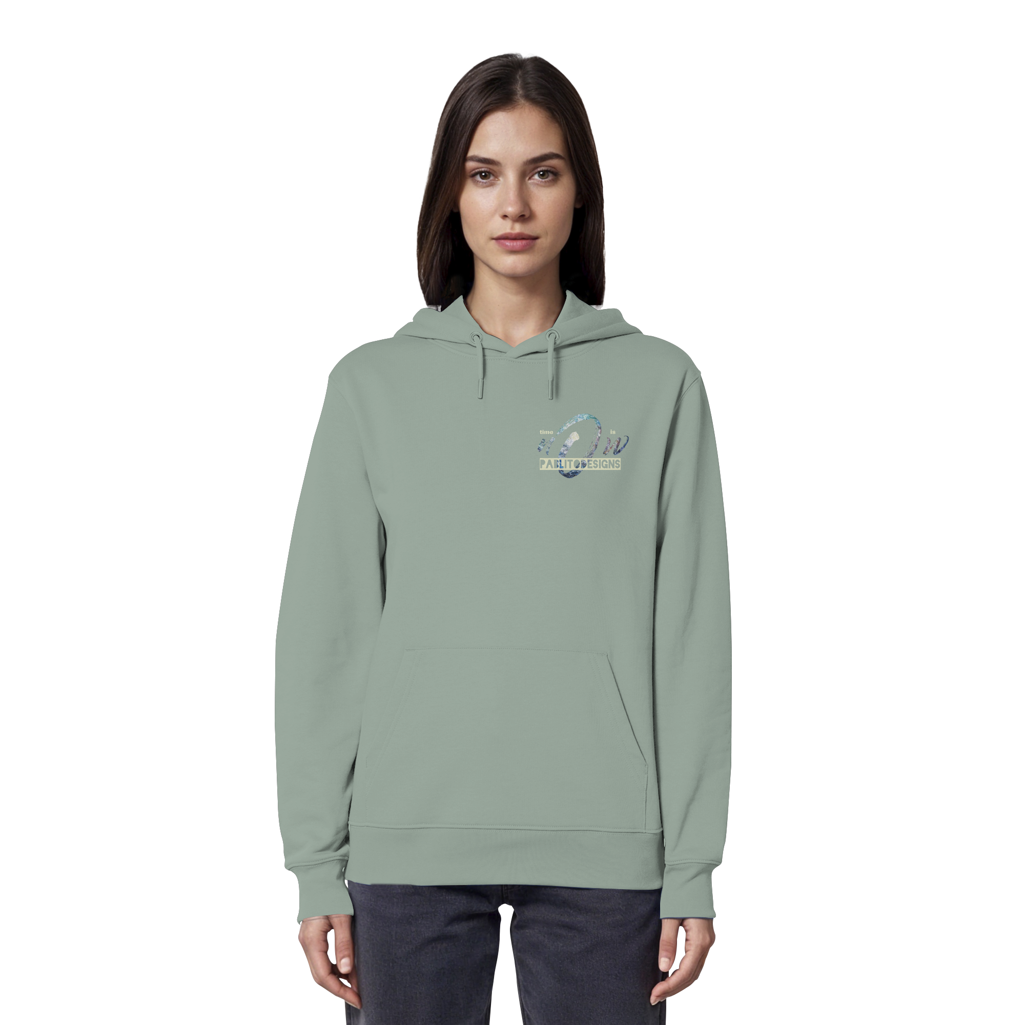 time is NOW - unisex organic classic hood