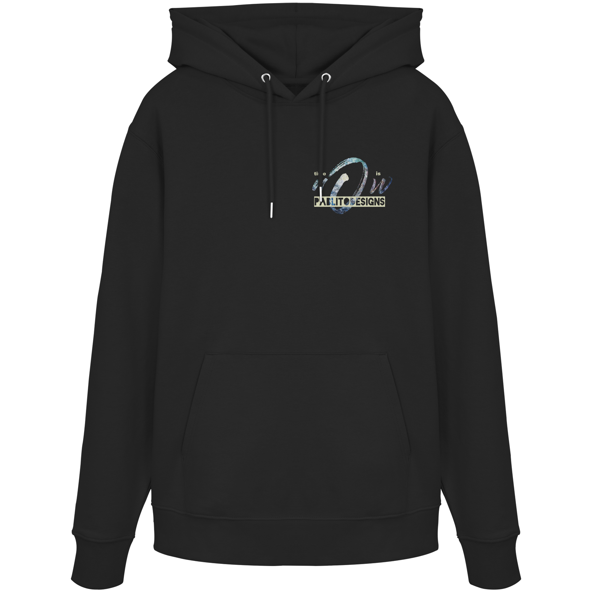 time is NOW - unisex organic classic hood