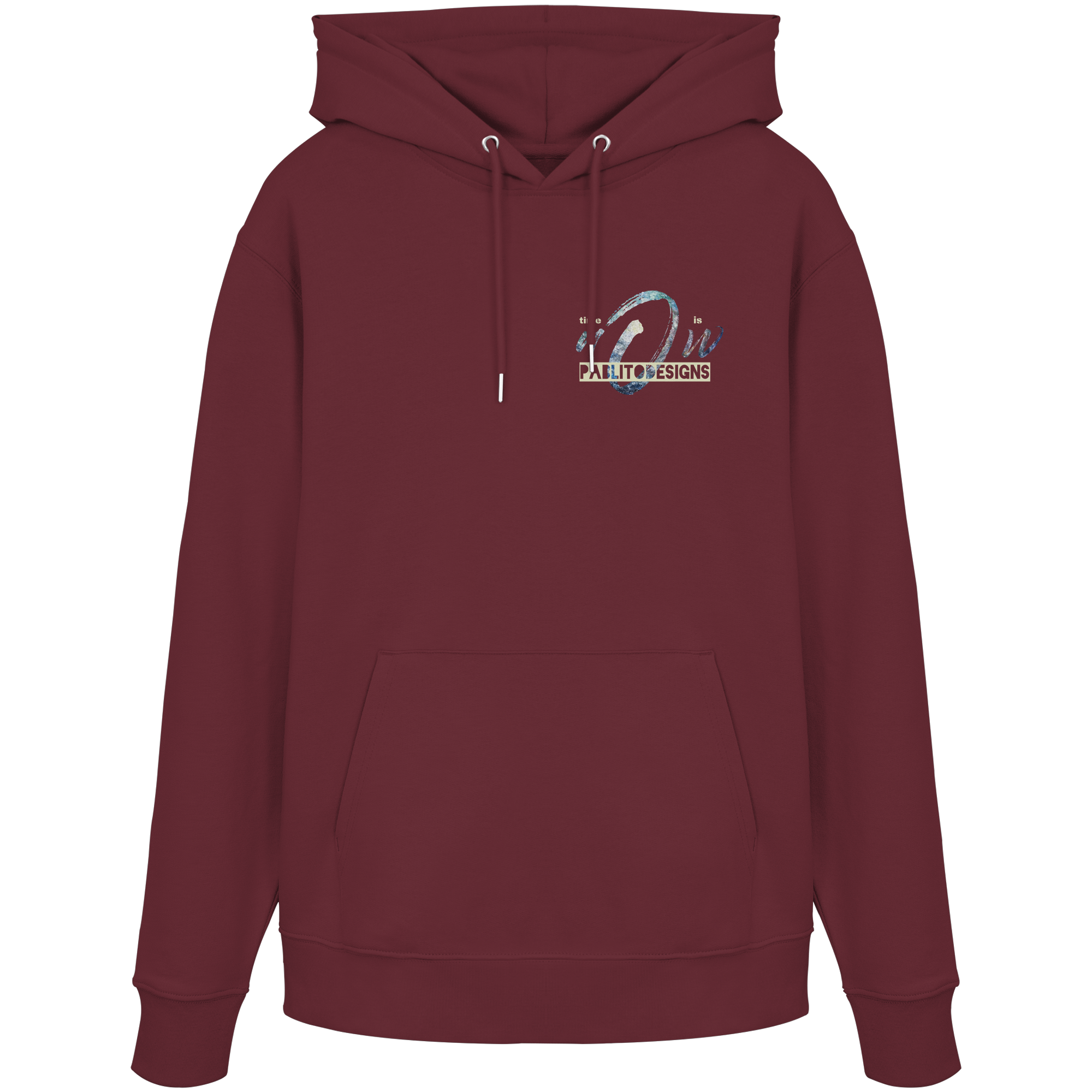 time is NOW - unisex organic classic hood