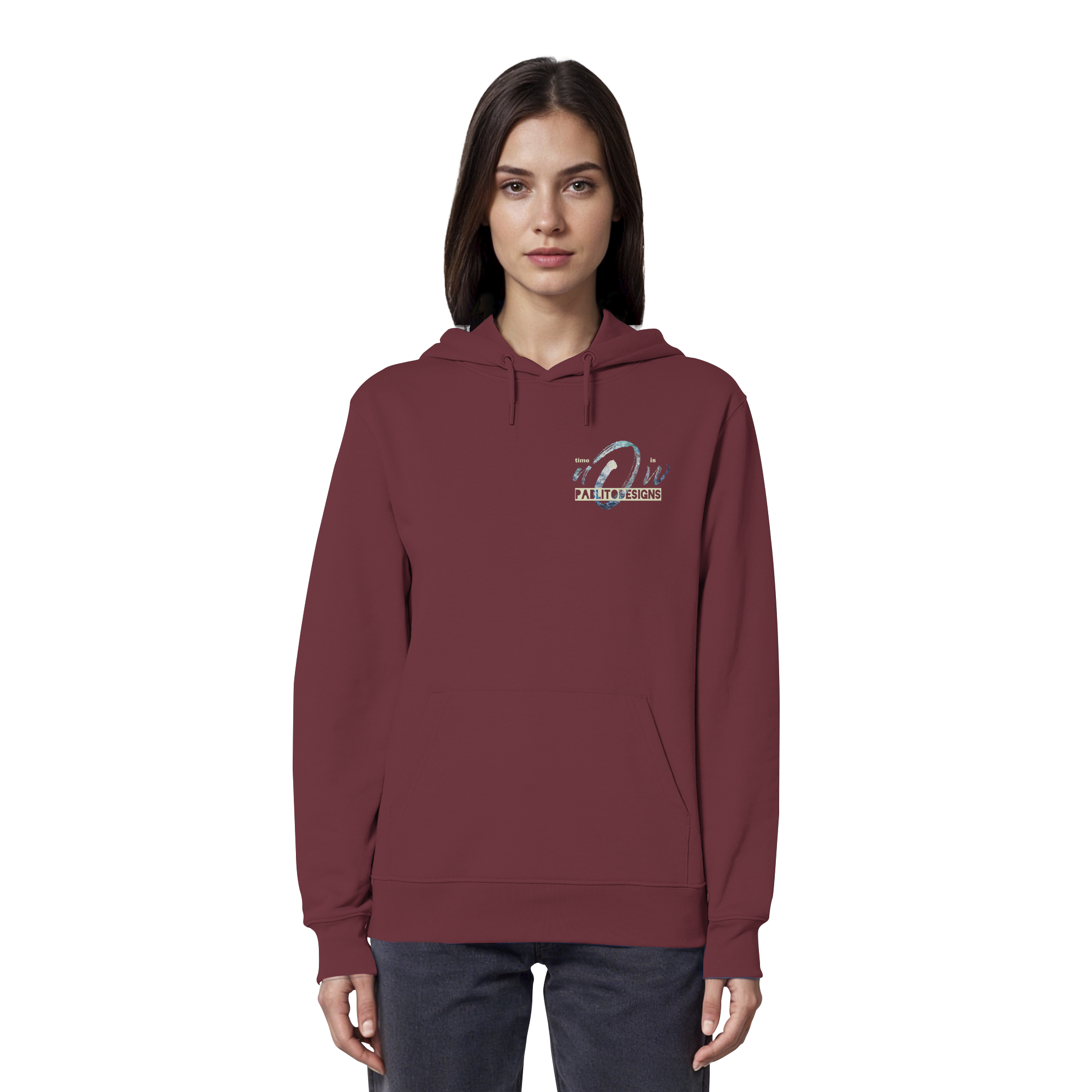 time is NOW - unisex organic classic hood