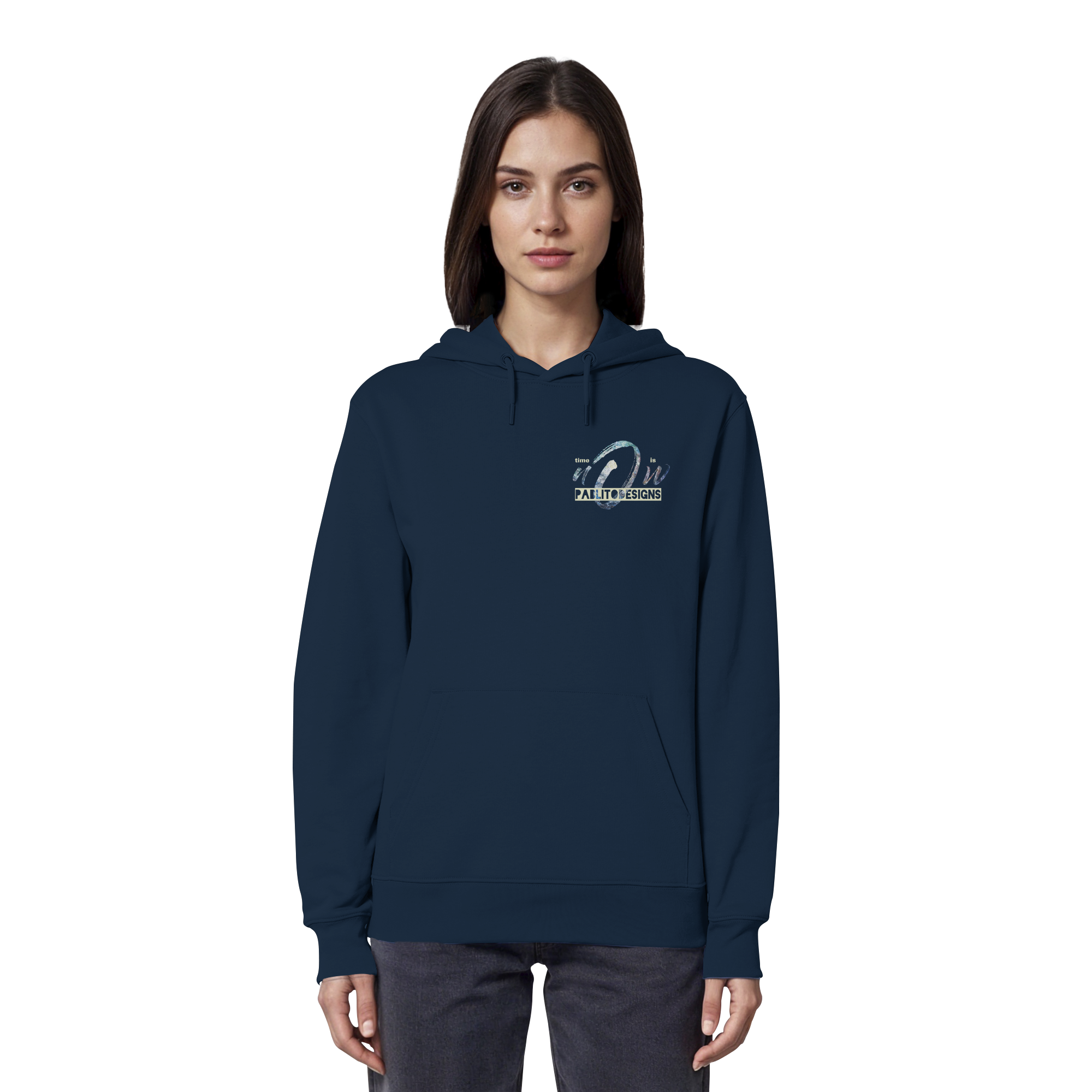time is NOW - unisex organic classic hood