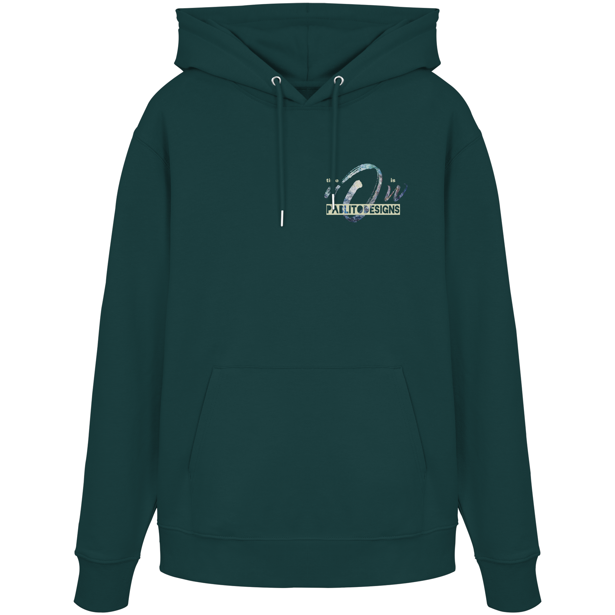 time is NOW - unisex organic classic hood