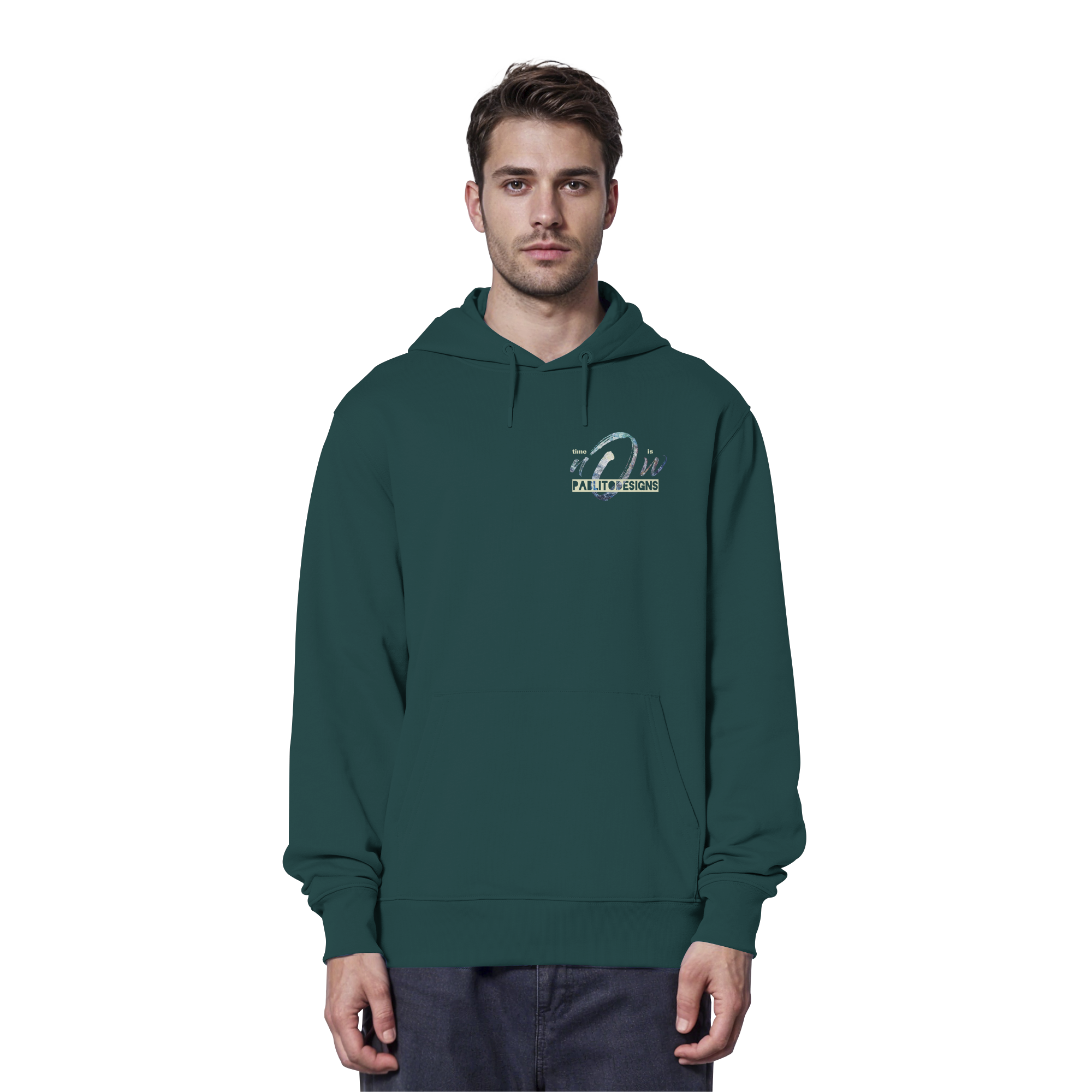 time is NOW - unisex organic classic hood