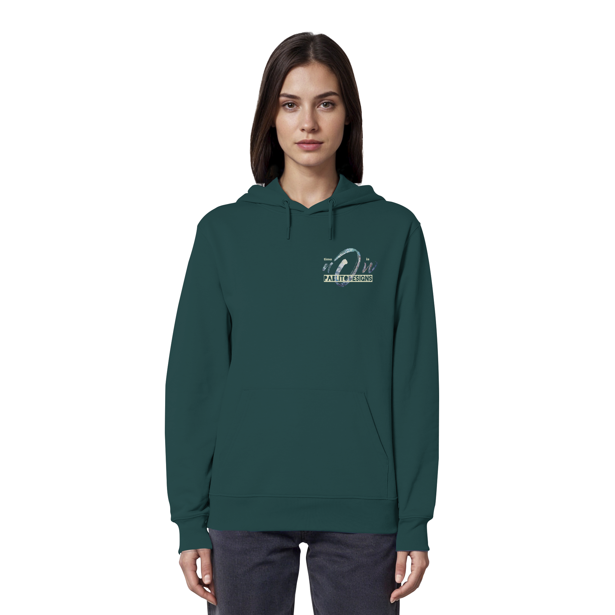time is NOW - unisex organic classic hood