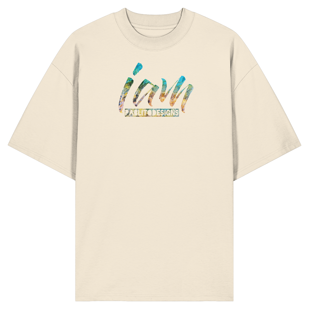 i am - unisex organic oversize tee