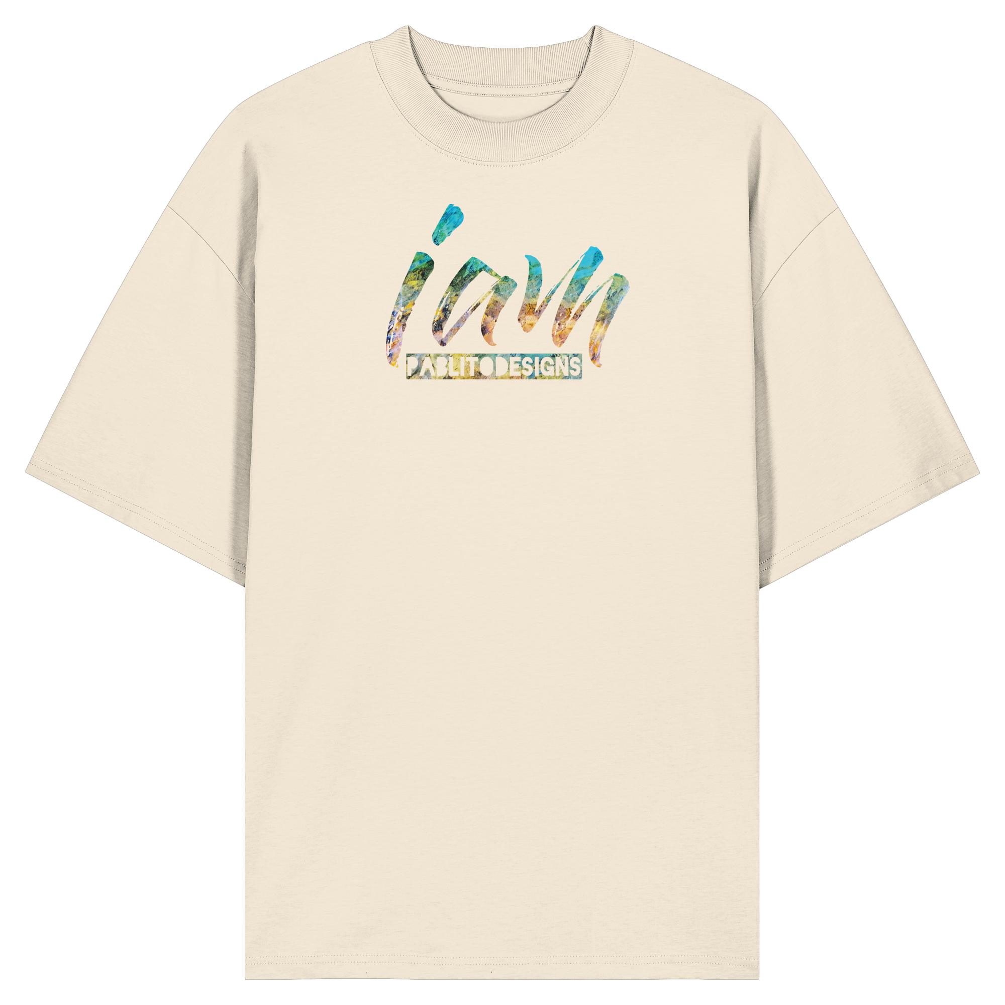 i am - unisex organic oversize tee