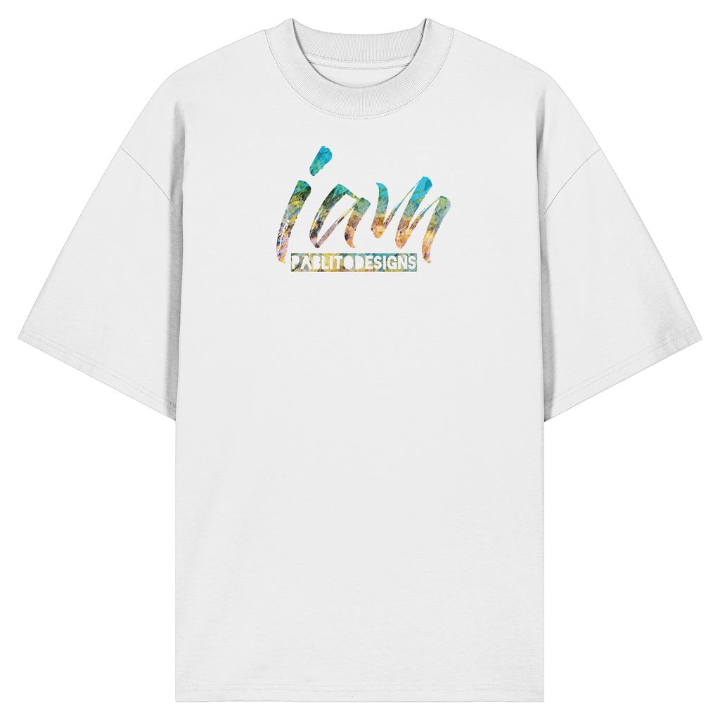 i am - unisex organic oversize tee