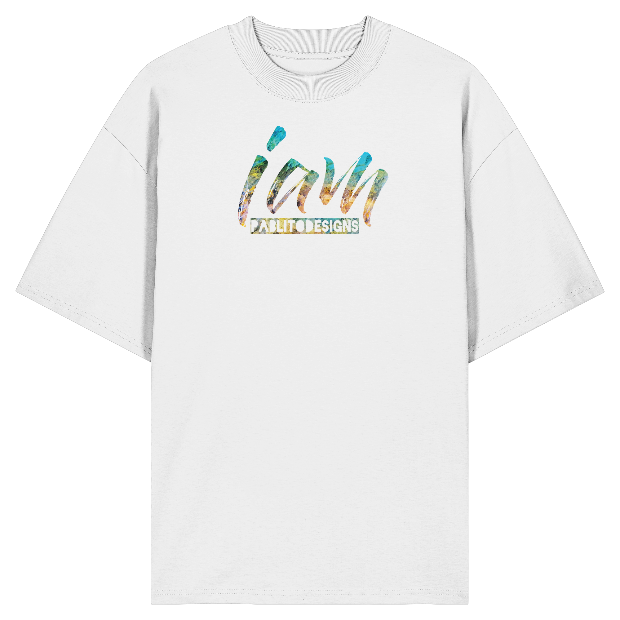 i am - unisex organic oversize tee