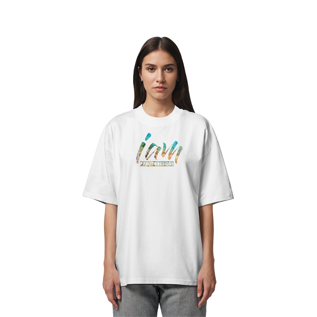 i am - unisex organic oversize tee