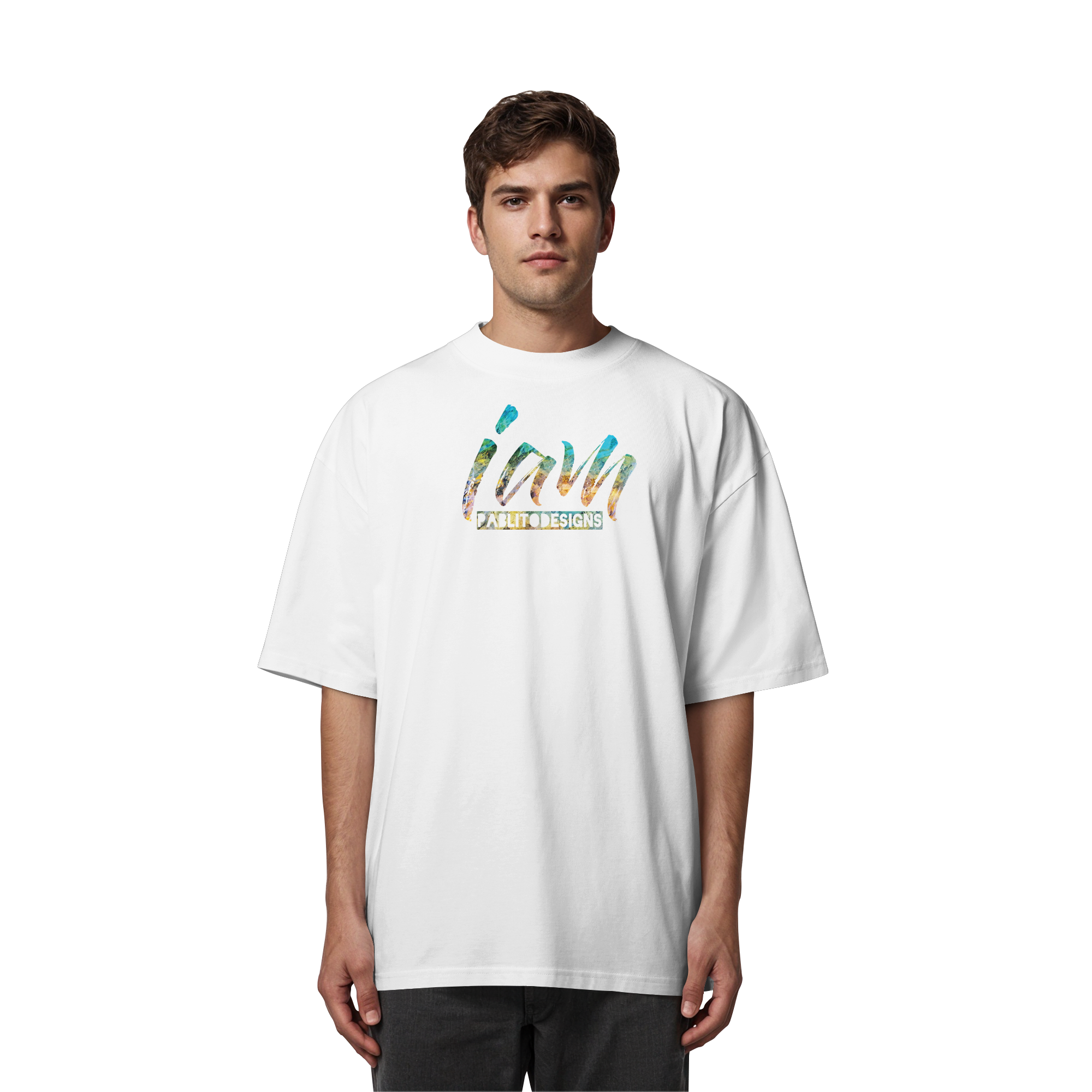 i am - unisex organic oversize tee