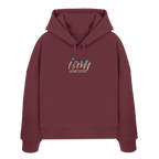 i am  - womens organic boxcut hood