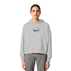 time is NOW - womens organic boxcut hood