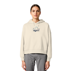 time is NOW - womens organic boxcut hood