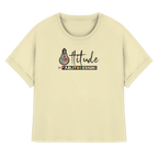 attitude - womens organic rolled sleeves tee