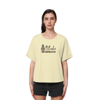 attitude - womens organic rolled sleeves tee
