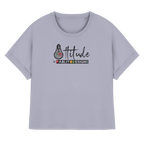 attitude - womens organic rolled sleeves tee